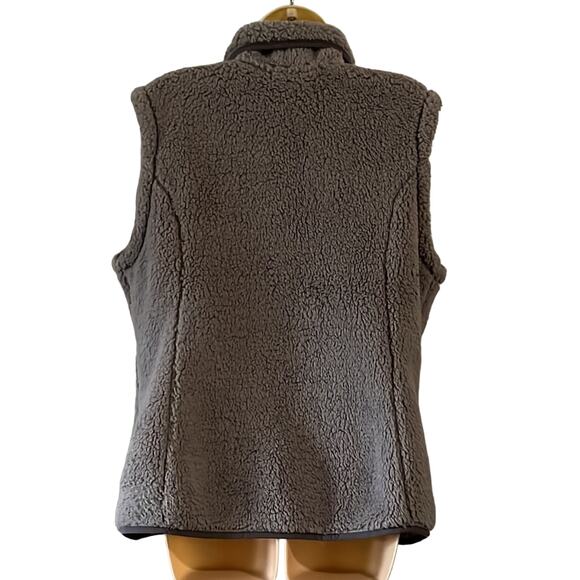 Free Country Size L Gray Fleece Zip Front Vest Outdoor Winter Gorpcore - Picture 3 of 12